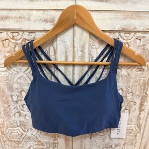Athleta Hyper-Focused Bra, Navy Blue, size Large.  New With Tags.